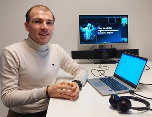 Matthias gelaude, technologie expert bij savaco stelt de poly technologie van HP voor