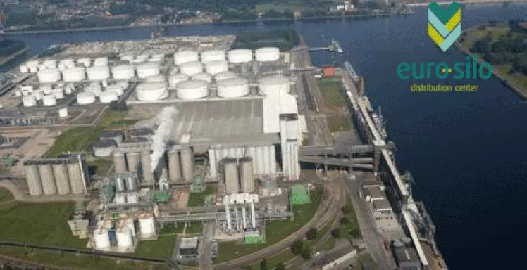 Euro silo drone foto's