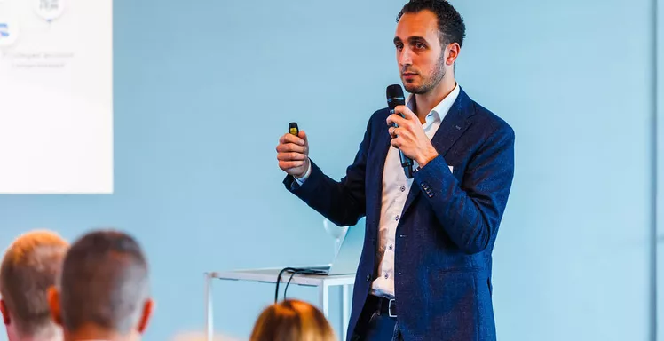 Microsoft-security-expert Wesley tijdens Savaco Inspire 2024