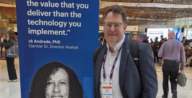 Bart Cosaert op het Gartner IT Symposium 2024